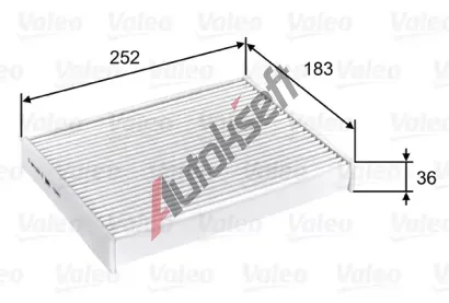 VALEO Filtr vzduchu v interiru CLIMFILTER COMFORT VA 715803, 715803