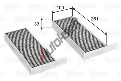 VALEO Filtr vzduchu v interiru CLIMFILTER PROTECT VA 715805, 715805