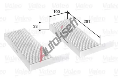 VALEO Filtr vzduchu v interiru CLIMFILTER COMFORT VA 715808, 715808