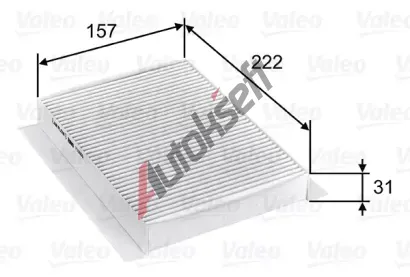 VALEO Filtr vzduchu v interiru CLIMFILTER COMFORT VA 715809, 715809