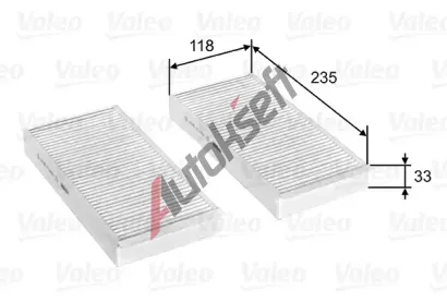 VALEO Filtr vzduchu v interiru CLIMFILTER COMFORT VA 715812, 715812