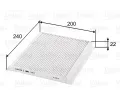 Filtr vzduchu v interiru VALEO ‐ VA 715816