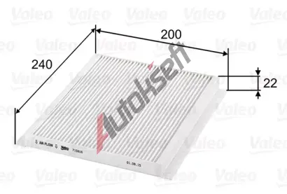 VALEO Filtr vzduchu v interiru CLIMFILTER COMFORT VA 715816, 715816