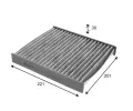 Filtr vzduchu v interiru VALEO ‐ VA 715819