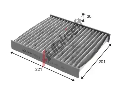 VALEO Filtr vzduchu v interiru CLIMFILTER PROTECT VA 715819, 715819
