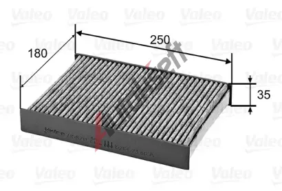 VALEO Filtr vzduchu v interiru CLIMFILTER PROTECT VA 715820, 715820