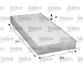 VALEO Filtr - vzduch v interiéru VA 716034, 716034