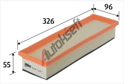 VALEO Vzduchový filtr VA 728700, 728700 VALEO Vzduchový filtr VA 728700, 728700