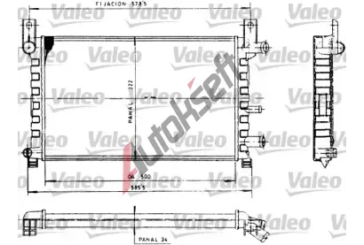 VALEO Chladi vody VA 730483, 730483