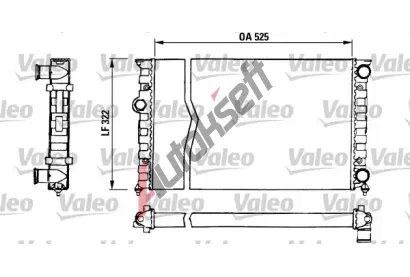 VALEO Chladi vody VA 730505, 730505