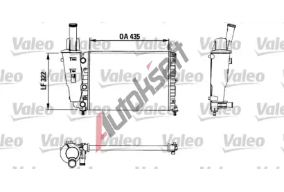 VALEO Chladi vody VA 730976, 730976