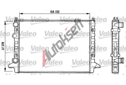 VALEO Chladi vody VA 731008, 731008
