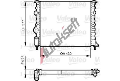 VALEO Chladi vody VA 731378, 731378