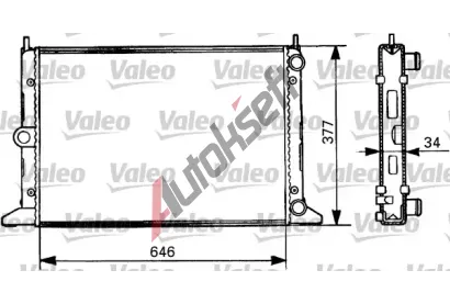 VALEO Chladi vody VA 731386, 731386
