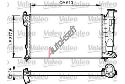 VALEO Chladi� vody VA 731389, 731389