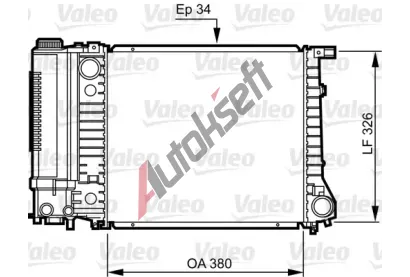 VALEO Chladi vody VA 731509, 731509