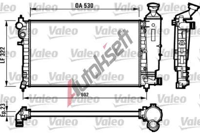 VALEO Chladi vody VA 731526, 731526