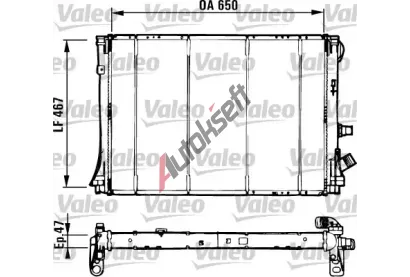 VALEO Chladič vody VA 731529, 731529 VALEO Chladič vody VA 731529, 731529