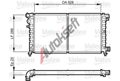VALEO Chladi vody VA 731530, 731530