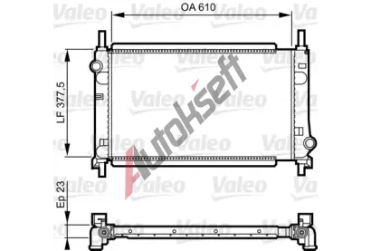 VALEO Chladi vody VA 731550, 731550
