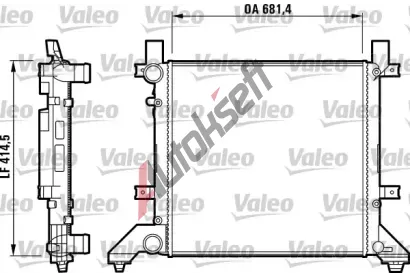 VALEO Chladi vody VA 731605, 731605