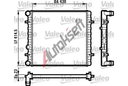 VALEO Chladi vody VA 731607, 731607