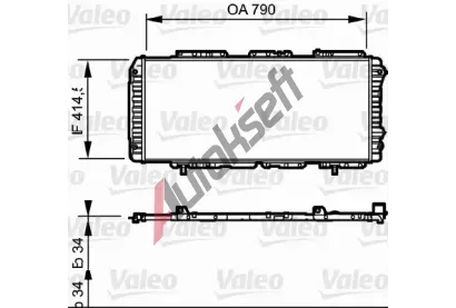 VALEO Chladi vody VA 731611, 731611