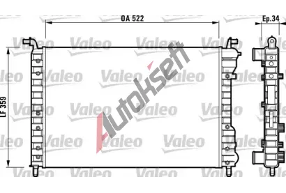 VALEO Chladi vody VA 732006, 732006