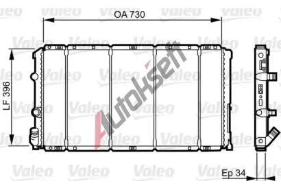 VALEO Chladi vody VA 732050, 732050