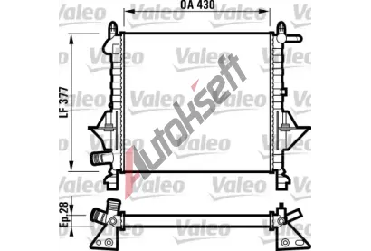 VALEO Chladi vody VA 732051, 732051