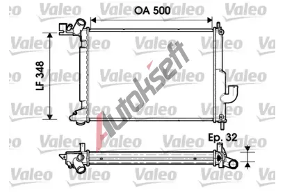 VALEO Chladi vody VA 732349, 732349