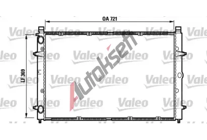 VALEO Chladi vody VA 732397, 732397