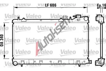VALEO Chladi vody VA 732410, 732410