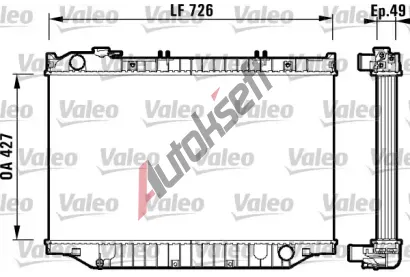 VALEO Chladi vody VA 732415, 732415