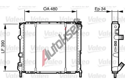 VALEO Chladi vody VA 732474, 732474