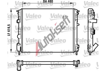 VALEO Chladi vody VA 732523, 732523