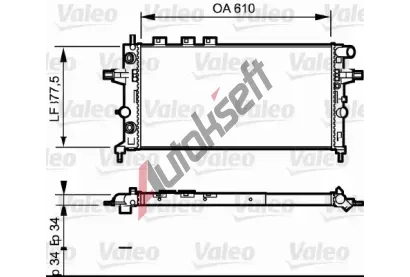 VALEO Chladi vody VA 732548, 732548