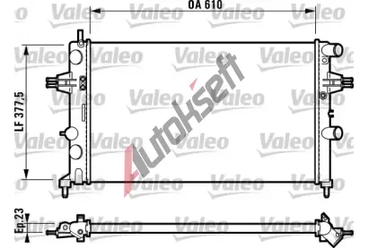 VALEO Chladi vody VA 732551, 732551