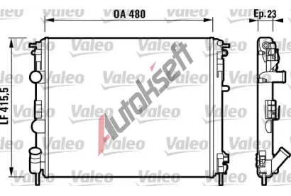 VALEO Chladi vody VA 732721, 732721