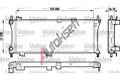 VALEO Chladi vody VA 732792, 732792