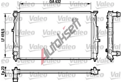 VALEO Chladi vody VA 732811, 732811