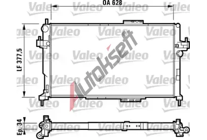 VALEO Chladi vody VA 732824, 732824