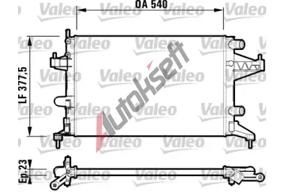 VALEO Chladi vody VA 732825, 732825