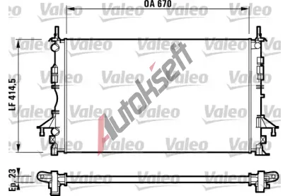 VALEO Chladi vody VA 732827, 732827