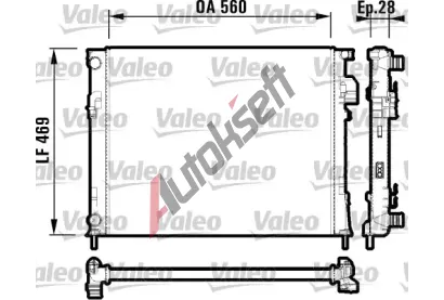 VALEO Chladi vody VA 732846, 732846