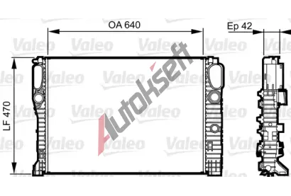 VALEO Chladi vody VA 732855, 732855