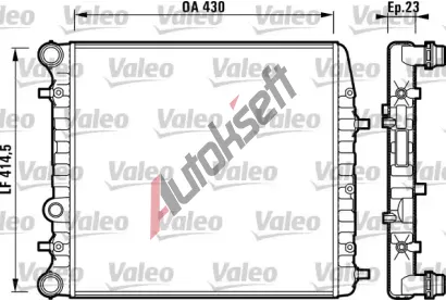 VALEO Chladi vody VA 732863, 732863