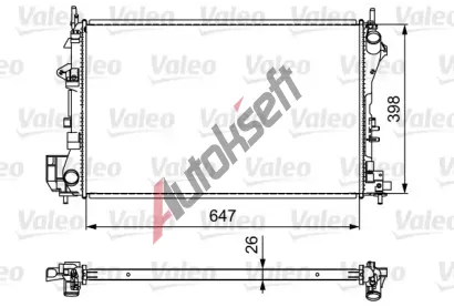 VALEO Chladi� vody VA 732877, 732877