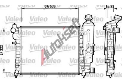 VALEO Chladi vody VA 732882, 732882