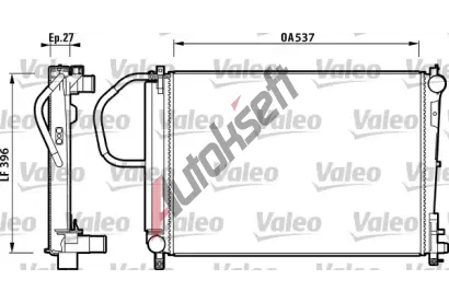 VALEO Chladi vody VA 732883, 732883